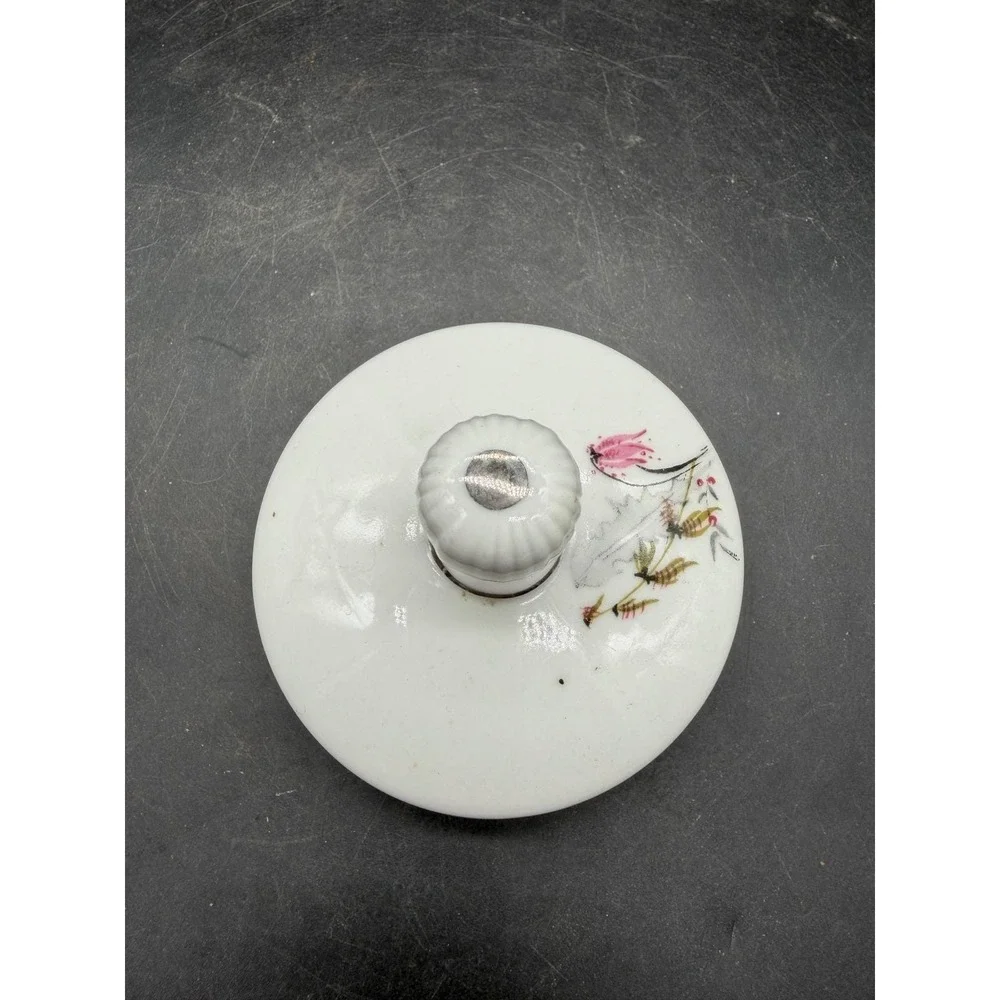 Royal Duchess Bavaria Germany Fine China Teapot Floral Bamboo Pink Silver Trim